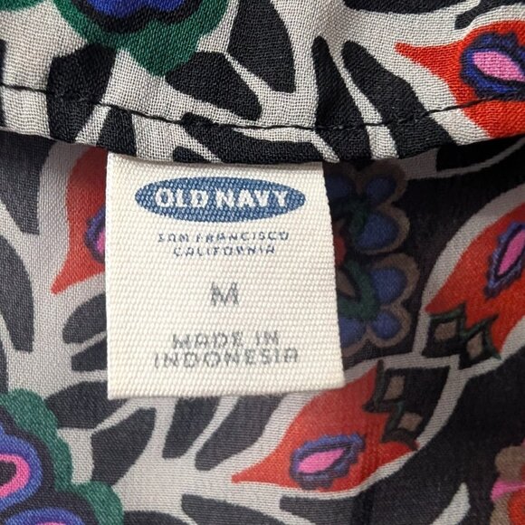Old Navy High-Low Floral Blouse – Lightweight, Size M - Picture 6 of 8